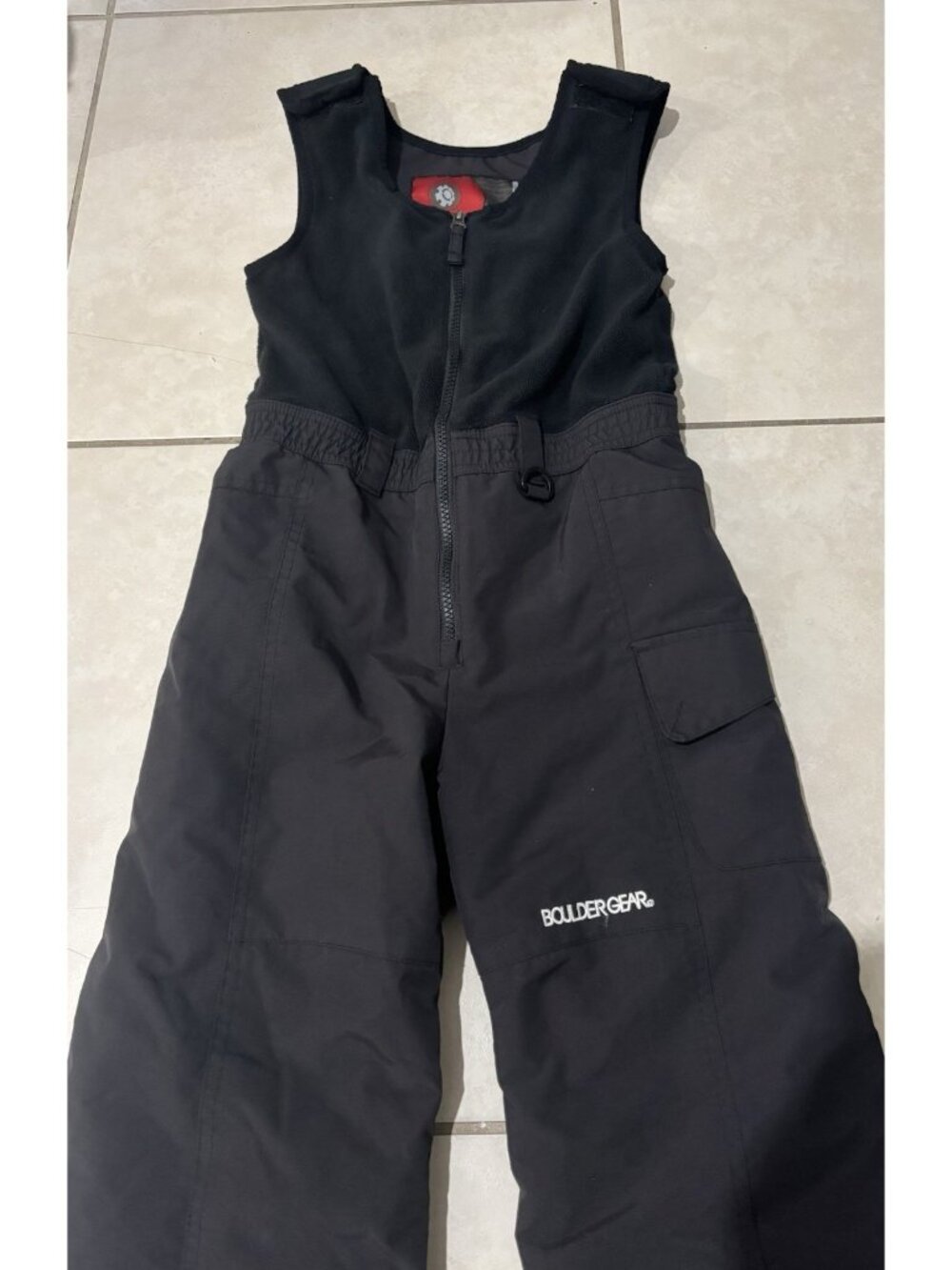 Boulder Gear Black Kids Snow Bib Insulated Ski Snowboard Overall Size 7 Kids - Picture 3 of 5